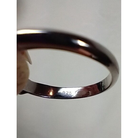 Opal Inlay Cross Ring 925 Size 8 - Picture 6 of 7